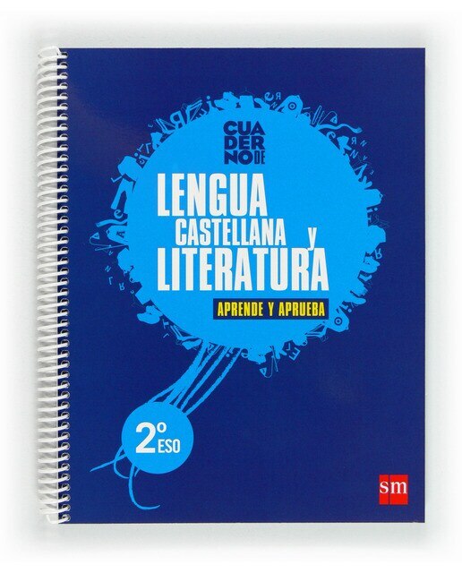 Portada de Lengua castellana y literatura. 2 ESO. Aprende y aprueba. Cuaderno.