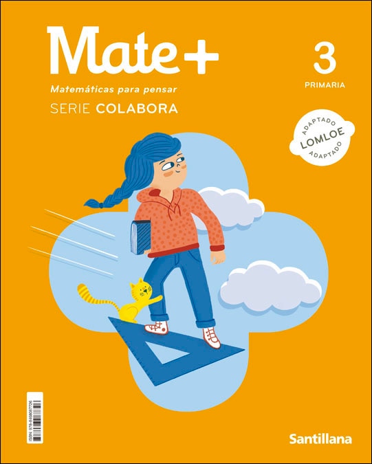 Portada de MATE+ MATEMATICAS PARA PENSAR SERIE COLABORA 3 PRIMARIA.