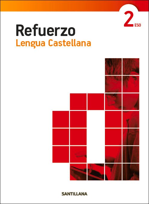 Portada de CUADERNO REFUERZO LENGUA CASTELLANA 2 ESO.