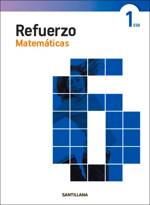 Portada de CUADERNO REFUERZO MATEMATICAS 1 ESO.