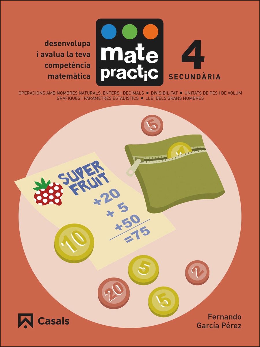 Portada de Quadern Matepractic 4 Secundària.
