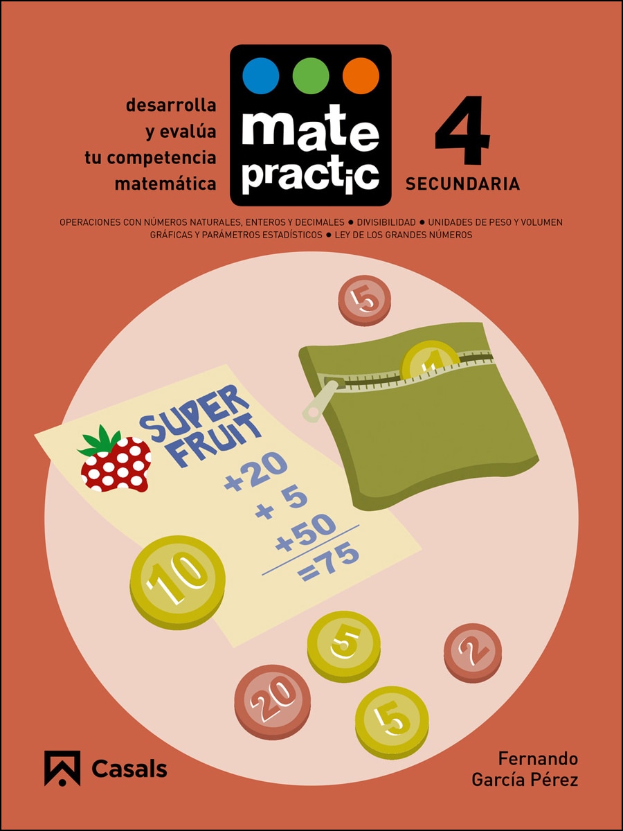 Portada de Cuaderno Matepractic 4 Secundaria.