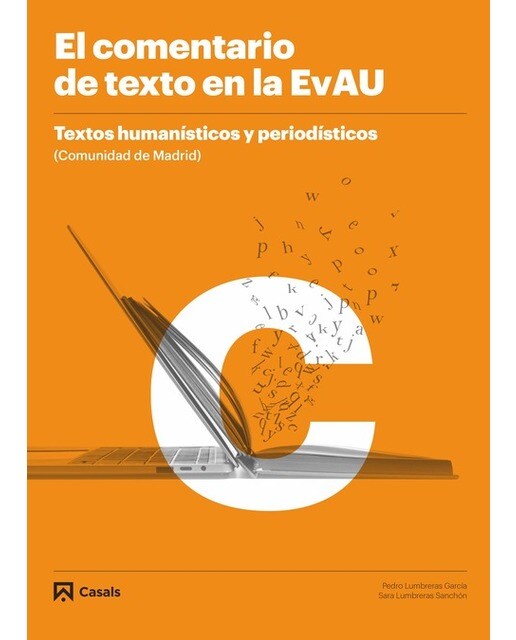 Portada de El comentario de texto en la EvAU. Textos humanísticos y periodísticos (Tapa blanda).