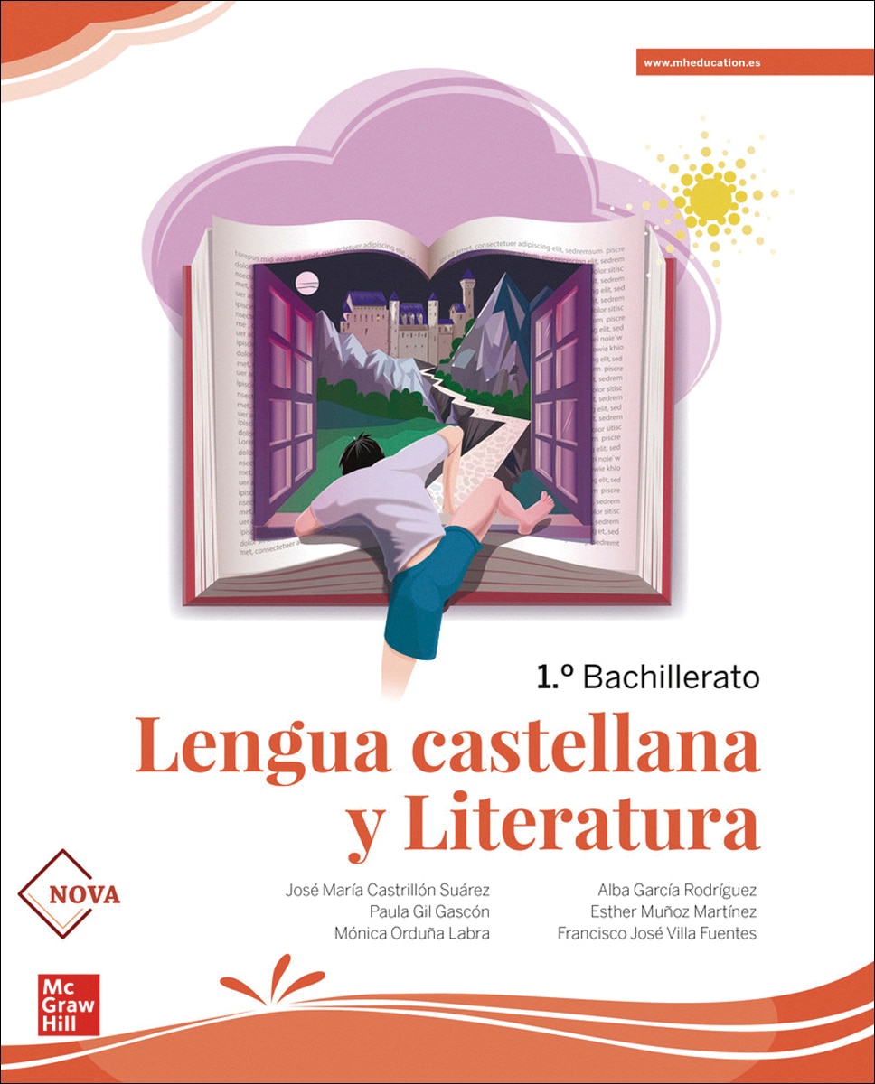 Portada de Lengua castellana y Literatura 1.º Bachillerato. NOVA