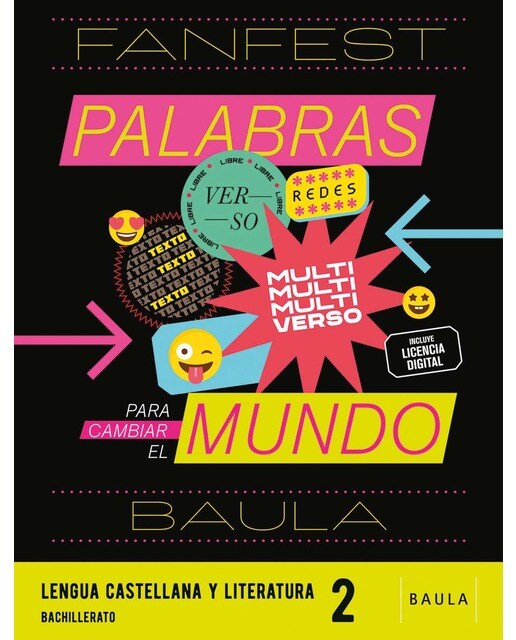 Portada de Lengua castellana y literatura 2º Bachillerato LA Fanfest.