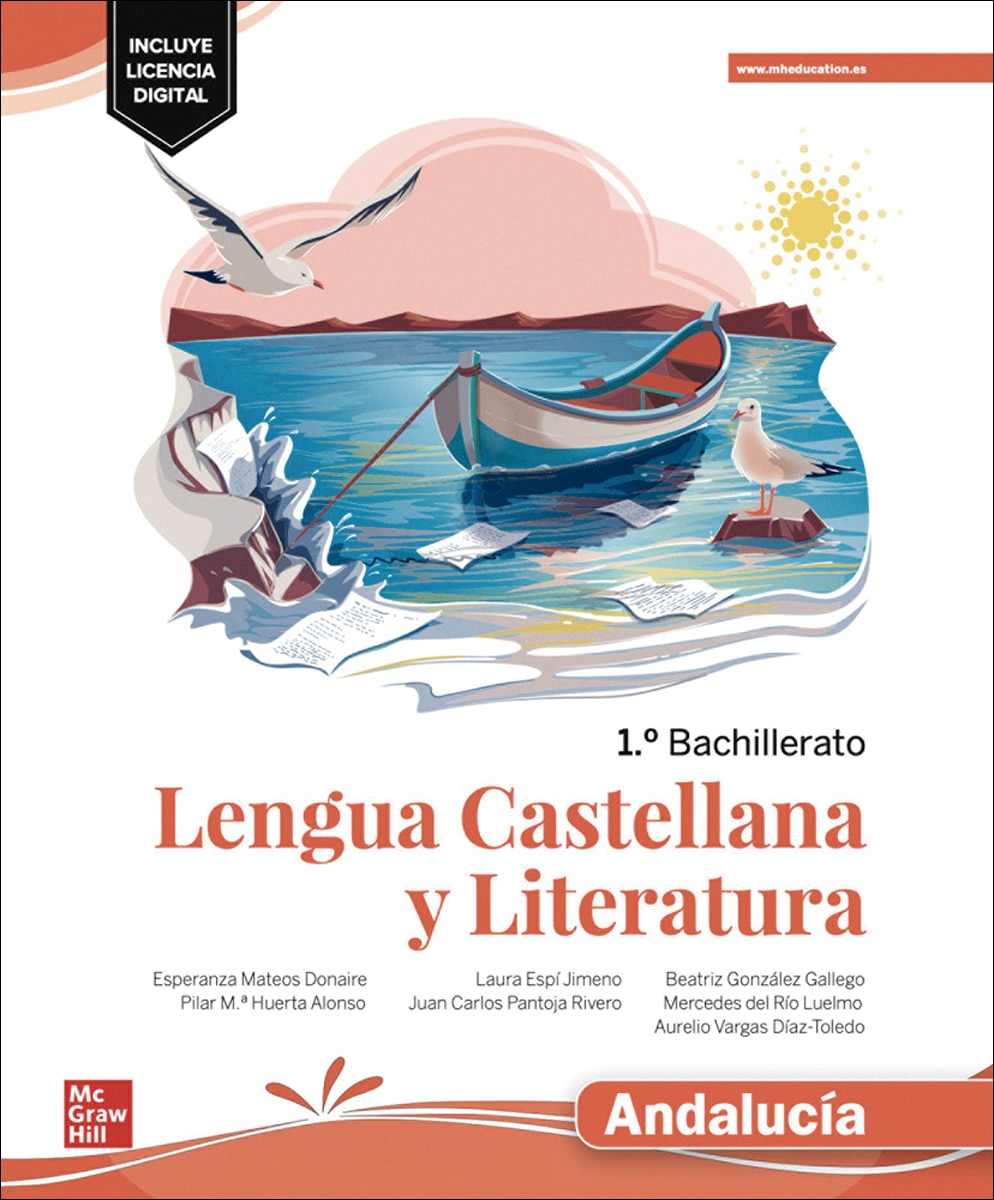 Portada de Lengua castellana y Literatura 1.º Bachillerato. Andalucía