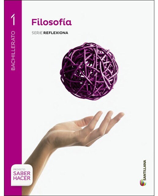 Portada de Filosofia serie reflexiona 1 bto saber hacer (Tapa blanda).