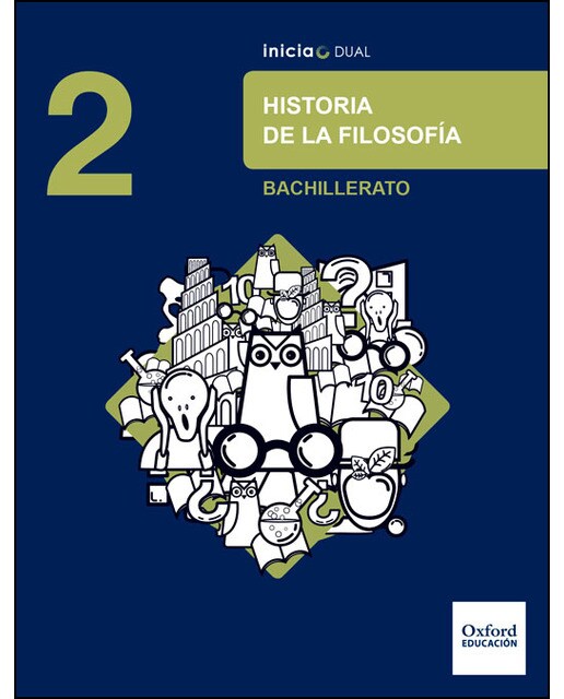 Portada de Inicia Historia de la Filosofía 2.º Bachillerato. Libro del alumno.