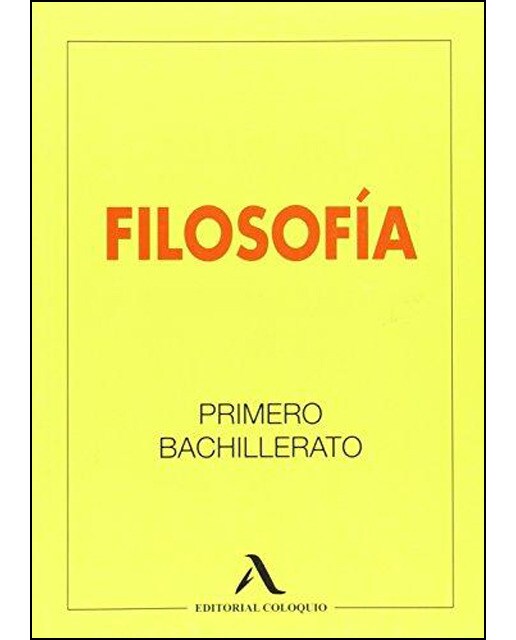 Portada de FILOSOFÍA. PRIMERO BACHILLERATO