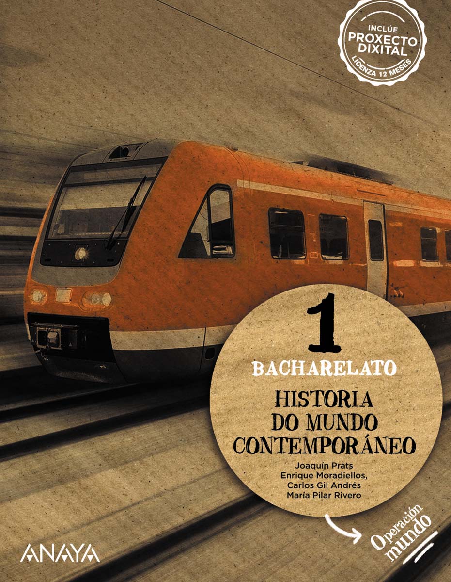 Portada de Historia do Mundo Contemporáneo 1. (Tapa blanda).
