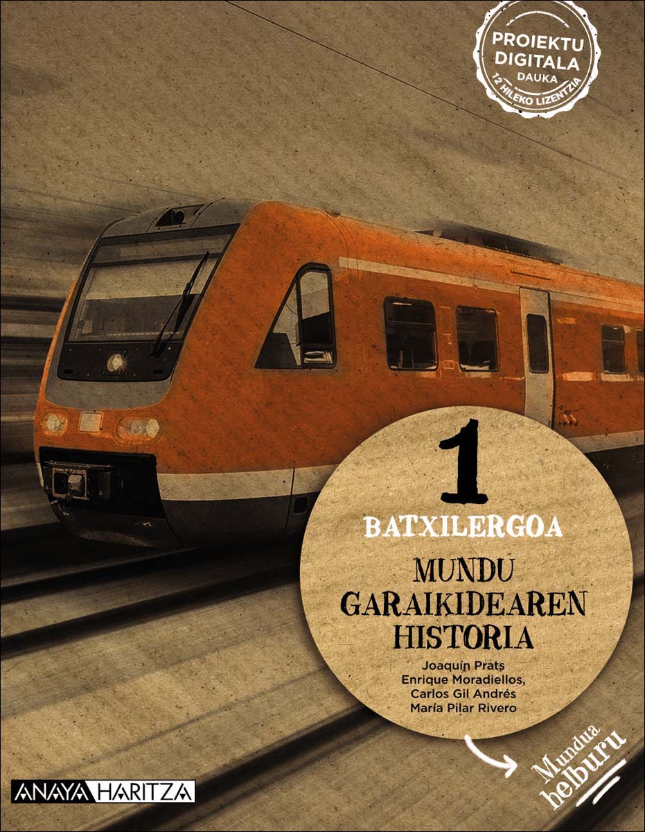 Portada de Mundu Garaikidearen Historia 1. (Tapa blanda).