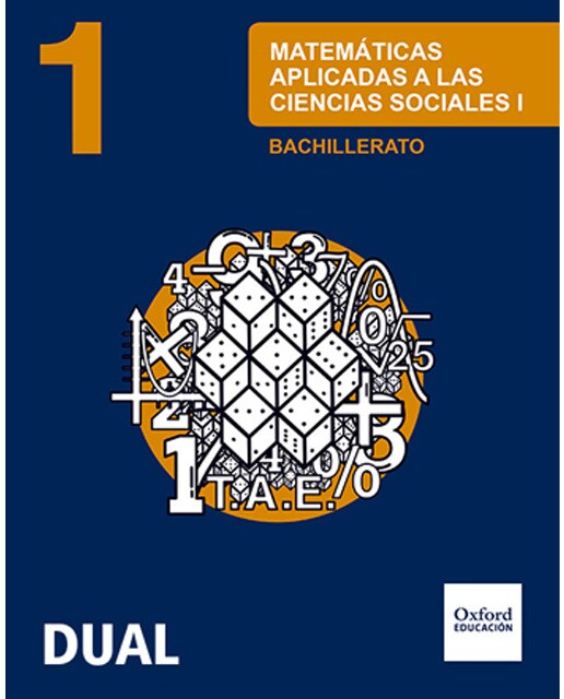 Portada de Inicia Matemáticas aplicadas a las Ciencias Sociales 1.º Bachillerato. Libro del alumno.