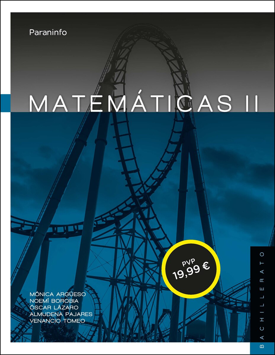 Imagen 0 de Matemáticas II. 2º Bachillerato: Itinerario Ciencias (Tapa blanda)