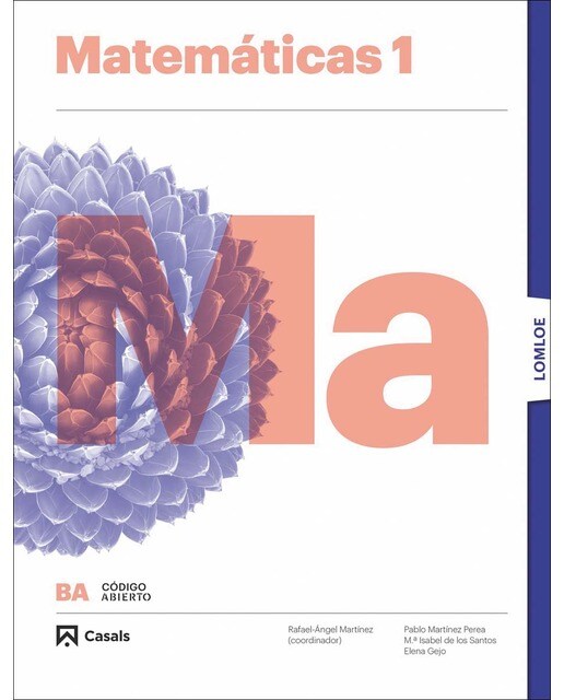 Portada de Matemáticas 1 BA LOMLOE (Tapa blanda).