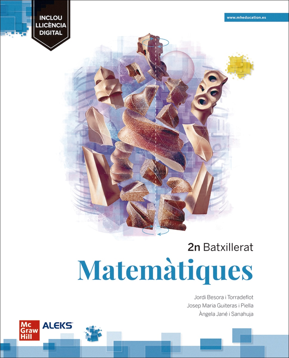 Portada de Matemàtiques 2n Batxillerat