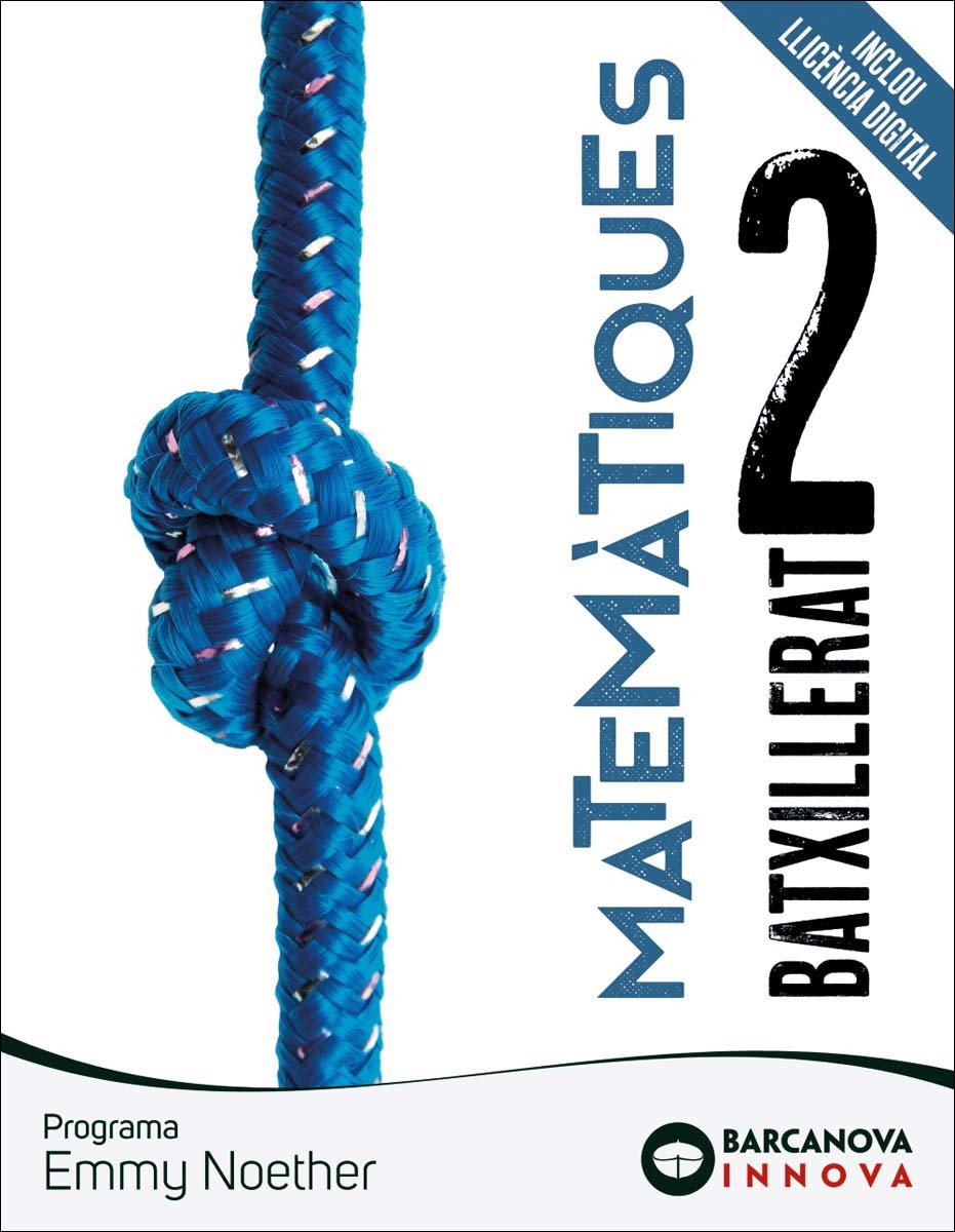 Portada de Emmy Noether 2 Batxillerat. Matemàtiques (Tapa blanda).