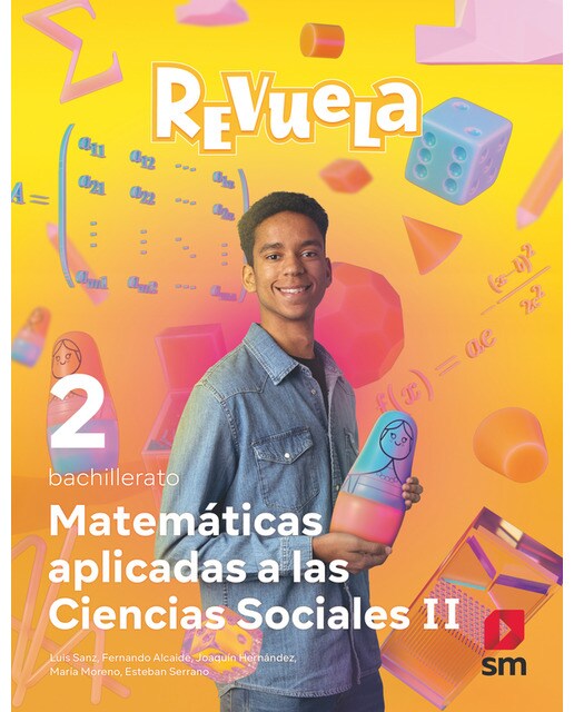 Imagen 0 de Matemáticas aplicadas a las Ciencias Sociales. 2 Bachillerato. Revuela  (Tapa blanda)