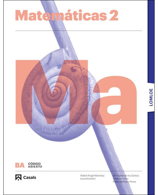 Portada de Matemáticas 2 BA LOMLOE (Tapa blanda).