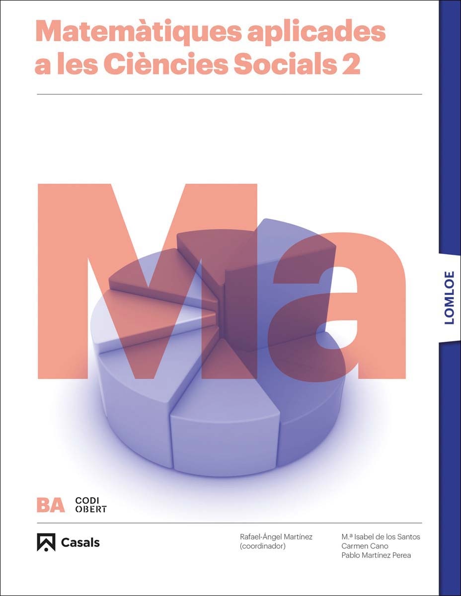 Portada de Matemàtiques 2 BA CCSS LOMLOE (Tapa blanda).