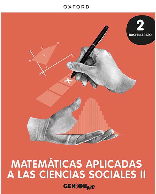 Portada de Matemáticas Aplicadas CC. Sociales II 2º Bachillerato. Libro del estudiante. GENiOX PRO.