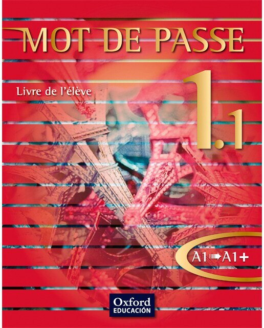Portada de Mot de Passe 1.1. Livre de l'élève
