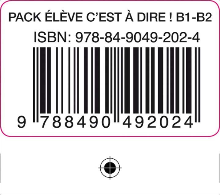 C'EST A DIRE B1+ PACK ELEVE  (Tapa blanda) 1