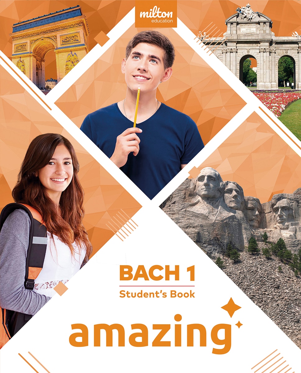 Portada de amazing English 1º Bachillerato Student's book.