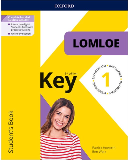 Portada de Key To Bachillerato 2Ed 1. Student's Book. LOMLOE Pack.