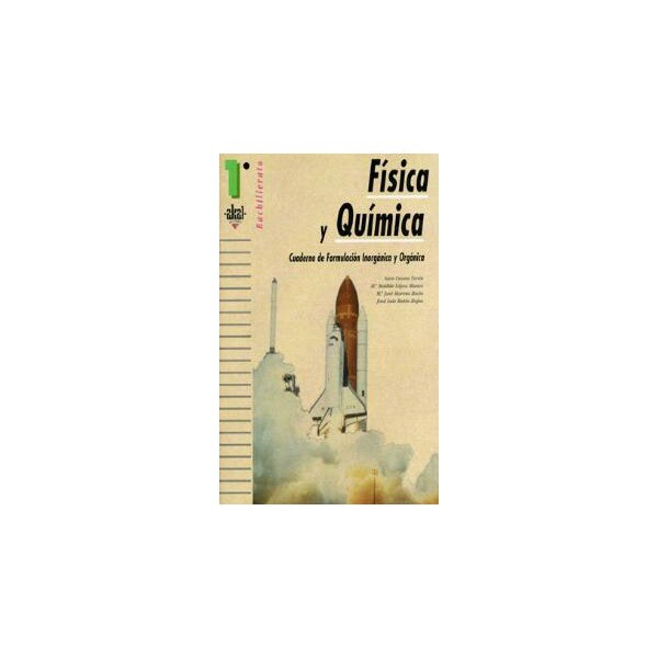 Imagen 0 de Física y Química 1º Bachillerato. Cuaderno de formulación orgánica e inorgánica