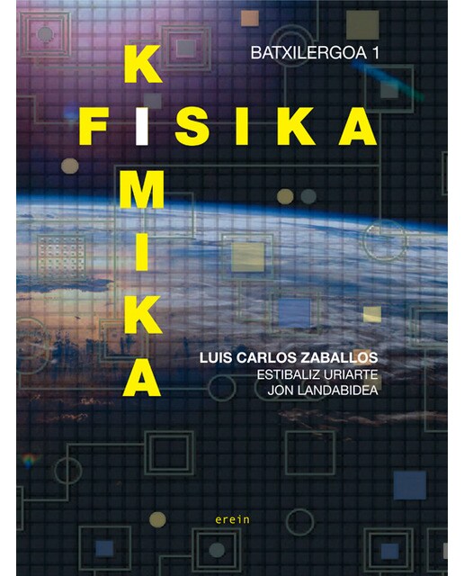 Portada de Fisika-Kimika Batxilergoa 1 (Tapa blanda).