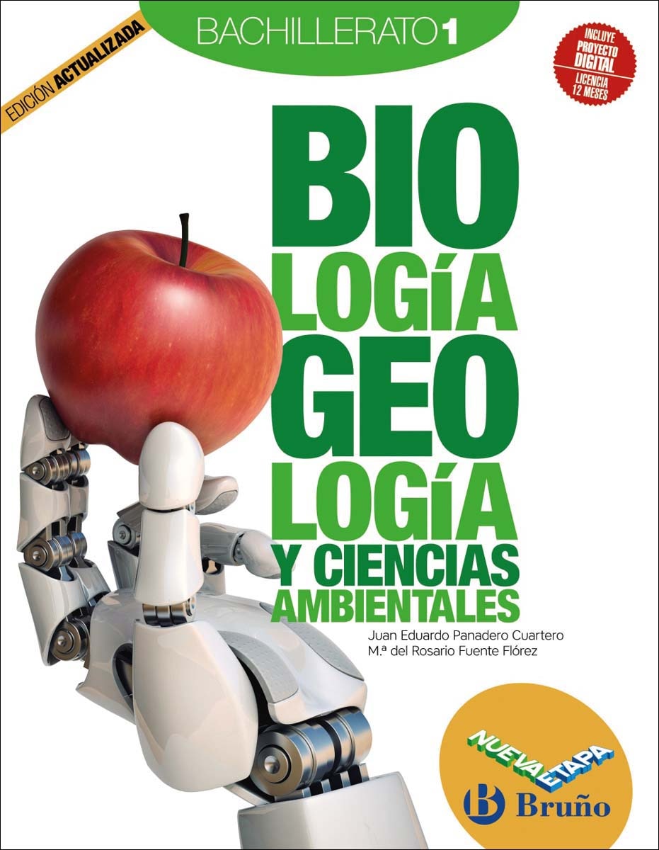 Imagen 0 de Biología, Geología y Ciencias Ambientales 1 Bachillerato Nueva etapa Bruño Edición Actualizada (Tapa blanda)
