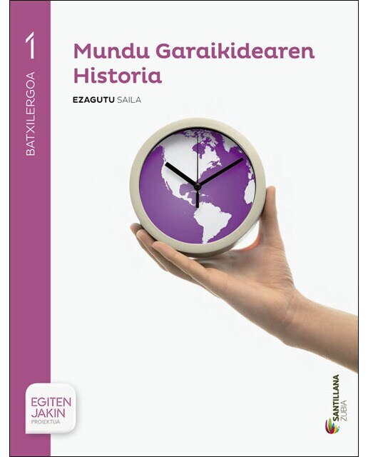 Portada de Historia mundo contemporaneo 1 bachillerato zubia (Tapa blanda).