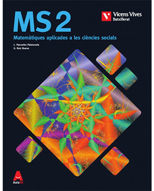 Imagen 1 de MS 2 (MATEMATIQUES SOCIALS) BATXILLERAT AULA 3D  (Tapa blanda)