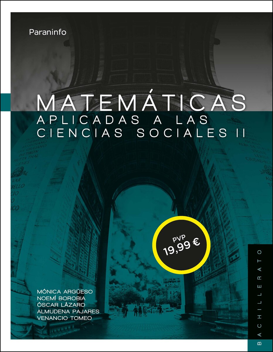 Imagen 0 de Matemáticas II para Ciencias Sociales. 2º Bachillerato: Itinerario de humanidades  (Tapa blanda)