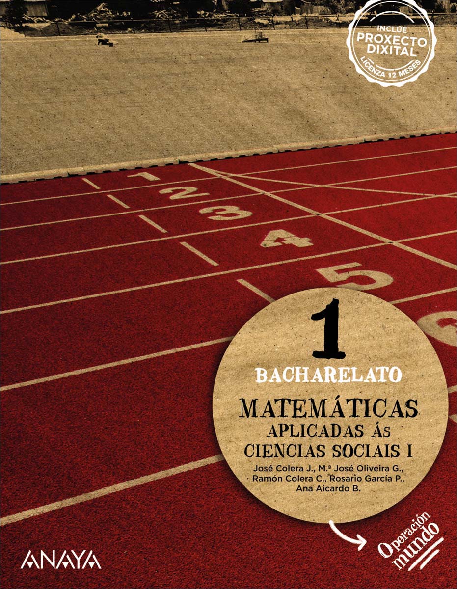 Portada de Matemáticas aplicadas ás Ciencias Sociais I. (Tapa blanda).
