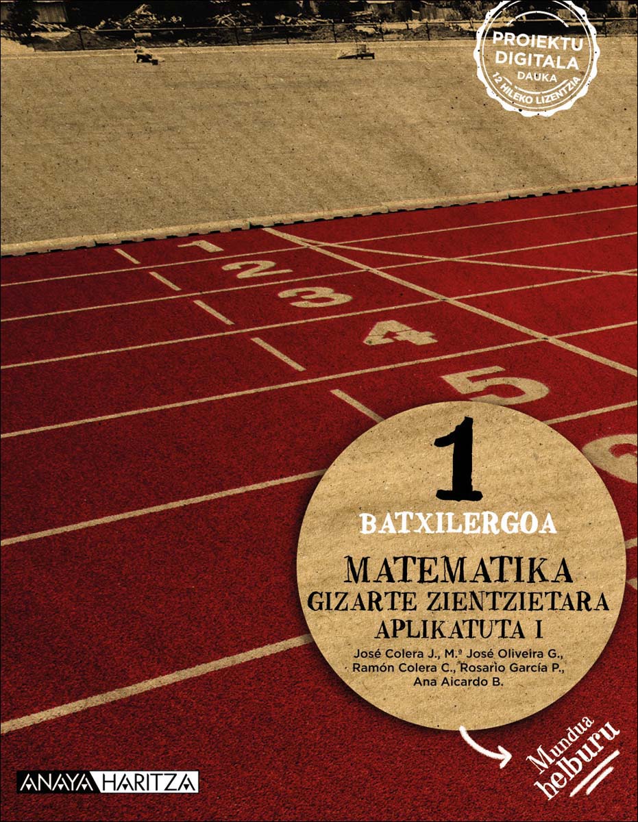 Portada de Matematika Gizarte Zientzietara Aplikatuta I. (Tapa blanda).