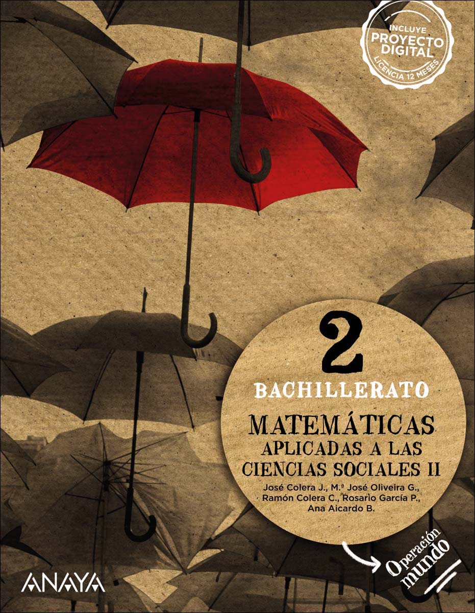 Portada de Matemáticas aplicadas a las Ciencias Sociales II. (Tapa blanda).