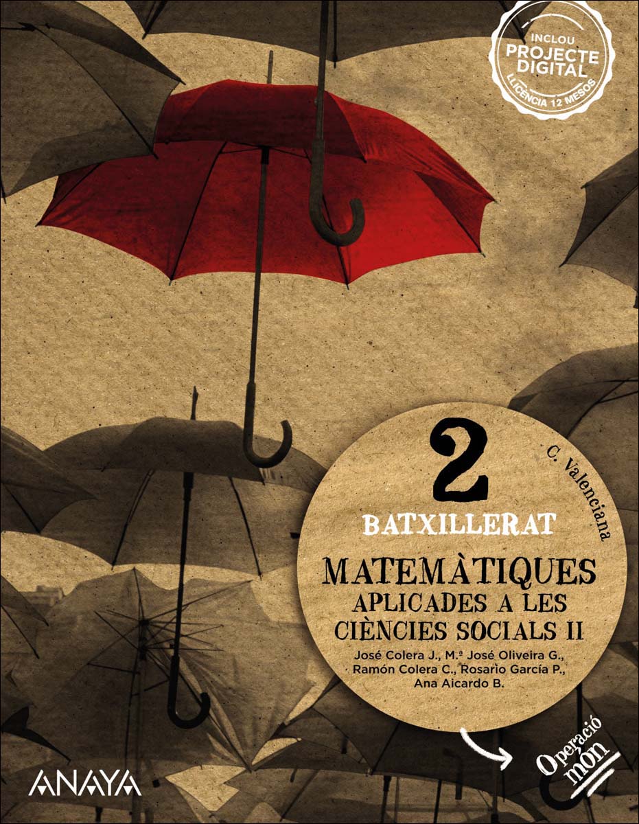 Matemàtiques aplicades a les ciències socials II.  (Tapa blanda) 1