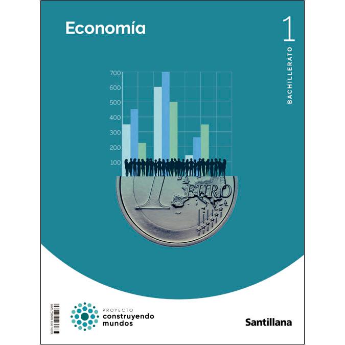 Portada de ECONOMIA 1 BTO CONSTRUYENDO MUNDOS (Tapa blanda).