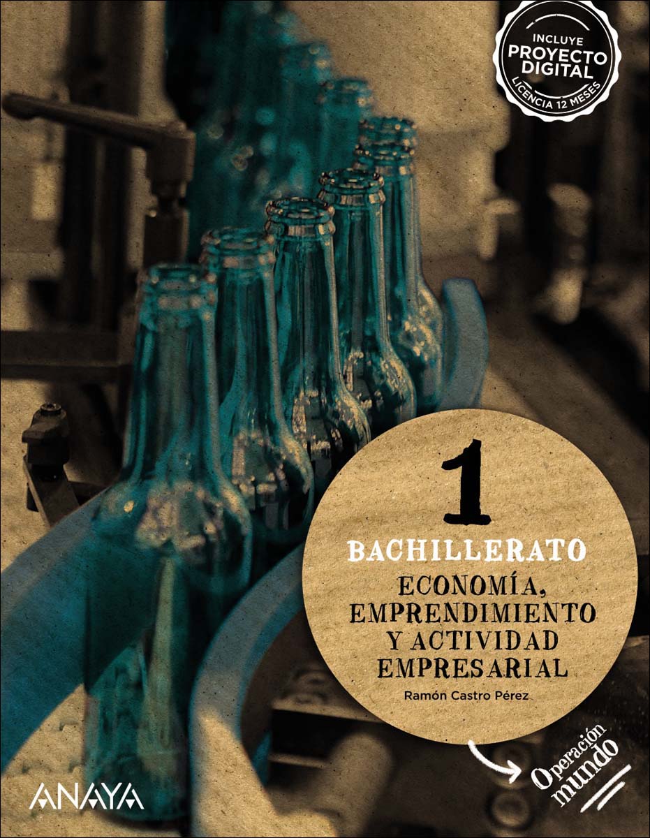 Portada de Economía, Emprendimiento y Actividad empresarial 1. (Tapa blanda).