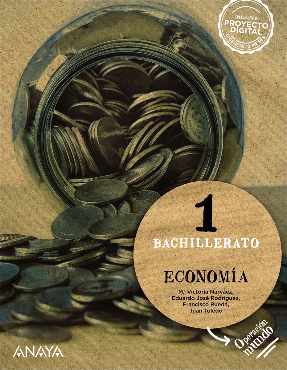 Portada de Economía 1. (Tapa blanda).