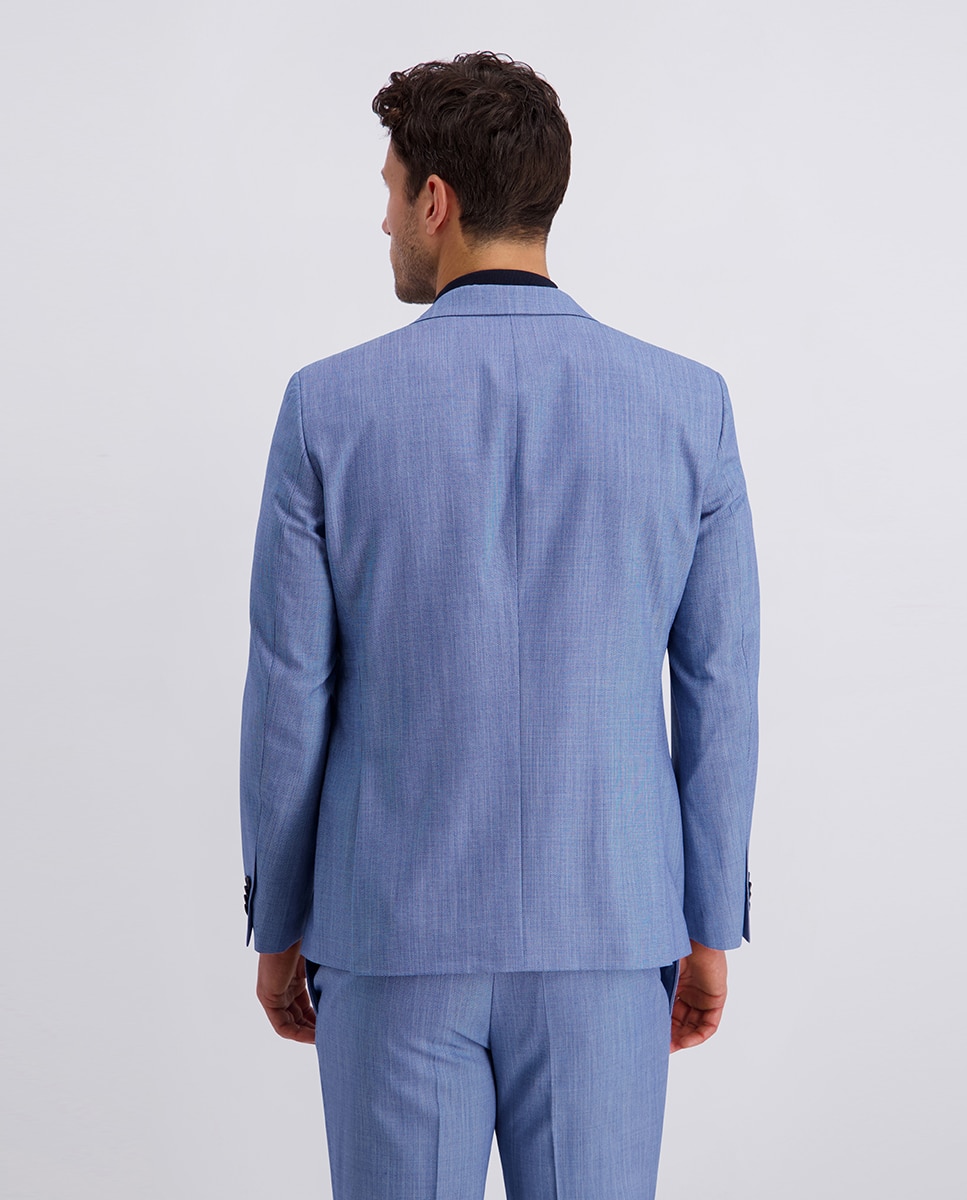 Blazer de Fato de Estruturas Custom Fit - Azul-Celeste Azul-claro-2