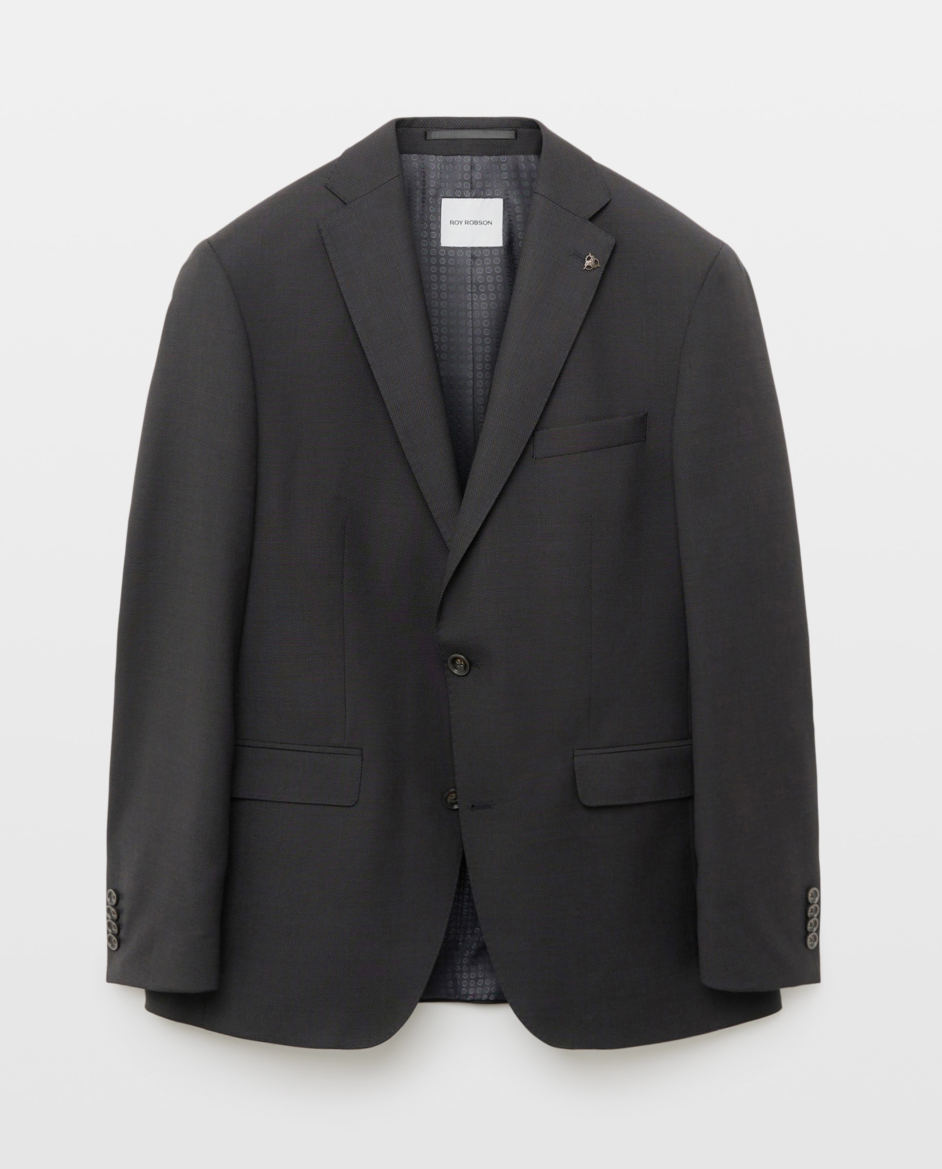 Blazer Clássico Cinzento-escuro-4