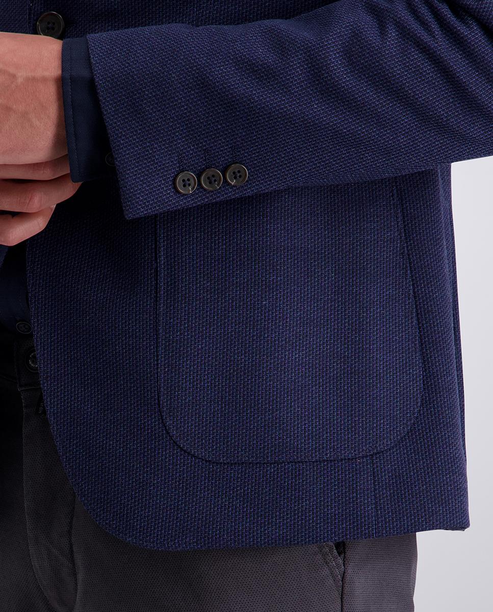 Blazer de Jersey Modern Fit Azul-marinho-4