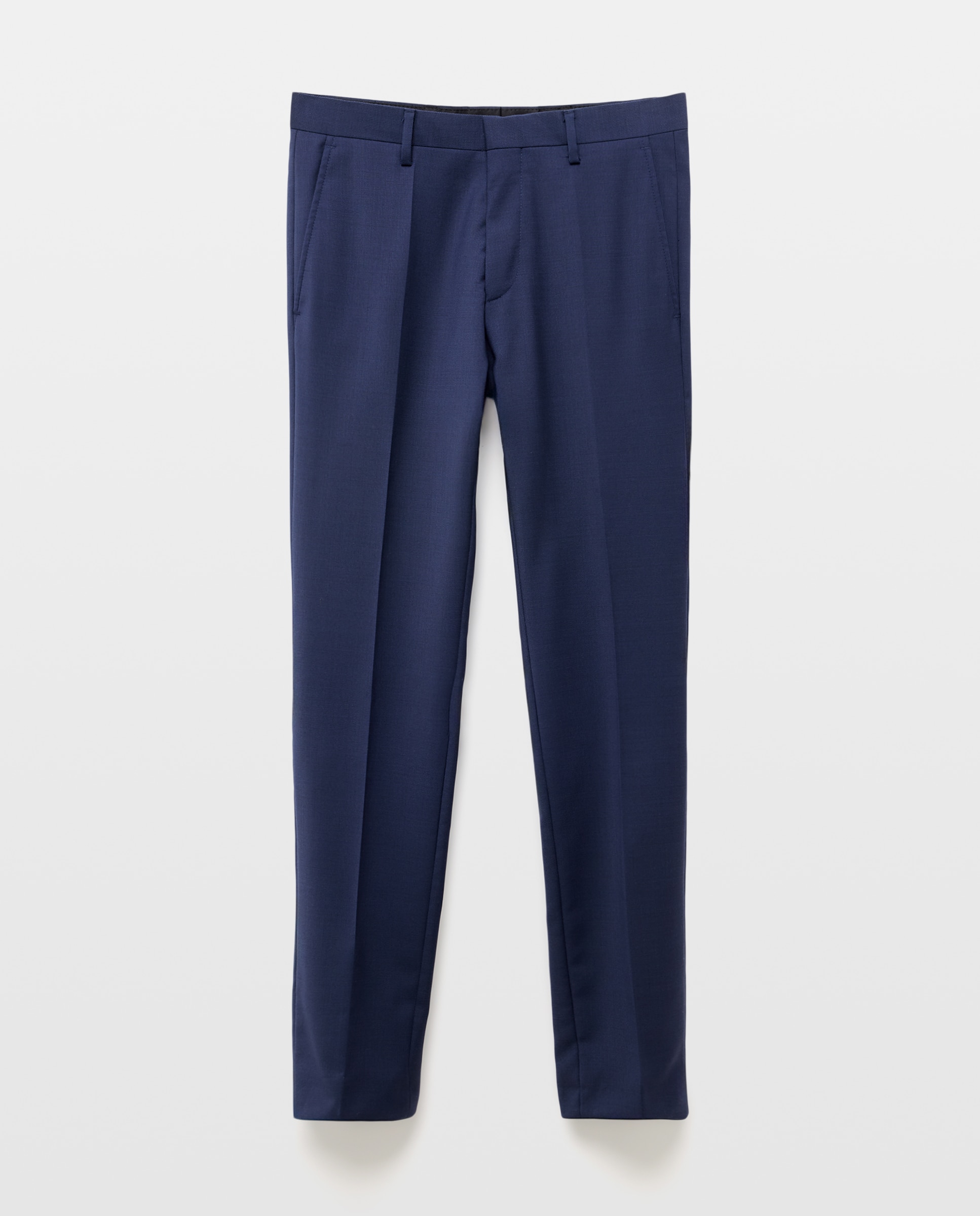 Calças de homem Roy Robson slim de vestir em azul Azul-marinho-4