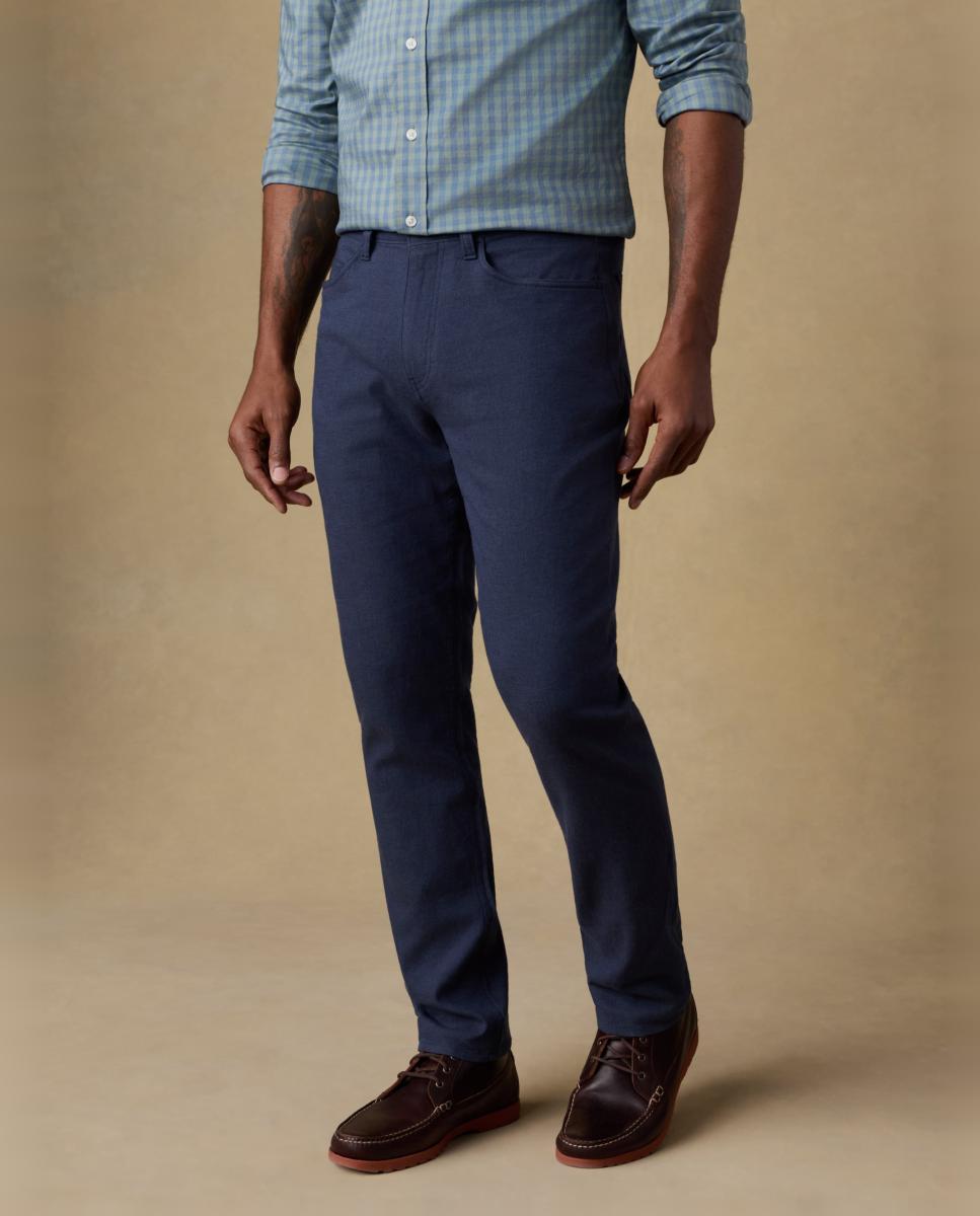 Pantalon Sport de hombre cinco bolsillos Coolmax - Faherty - Azul marino Azul marino-2