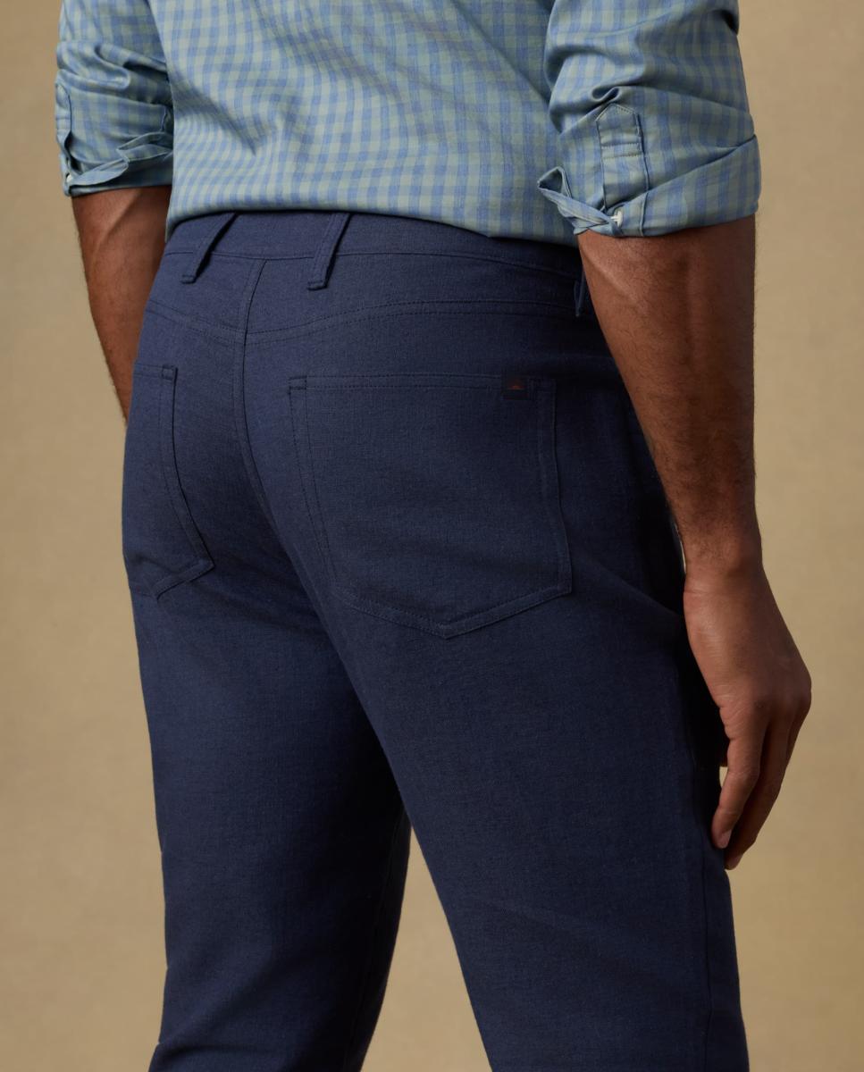 Pantalon Sport de hombre cinco bolsillos Coolmax - Faherty - Azul marino Azul marino-4