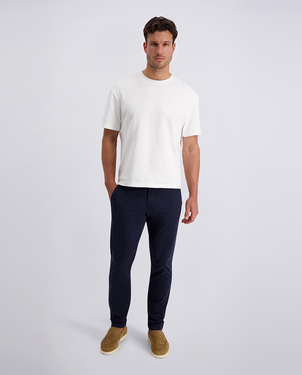 Imagem 0 de Calças Chino de Tecido Técnico Tapered Fit - Bege