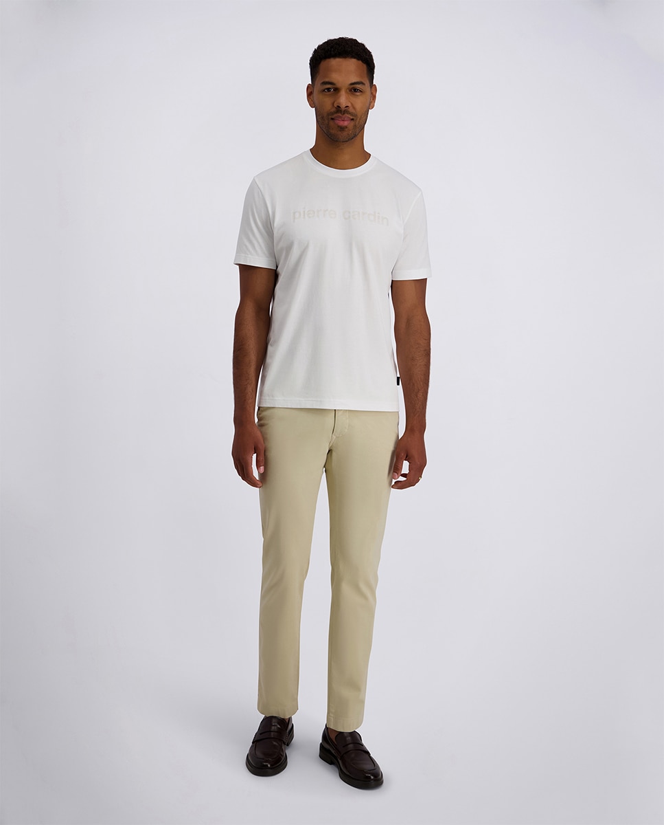 Imagen 1 de Pantalón chino de hombre con estructura - Pierre Cardin - Beige Beige
