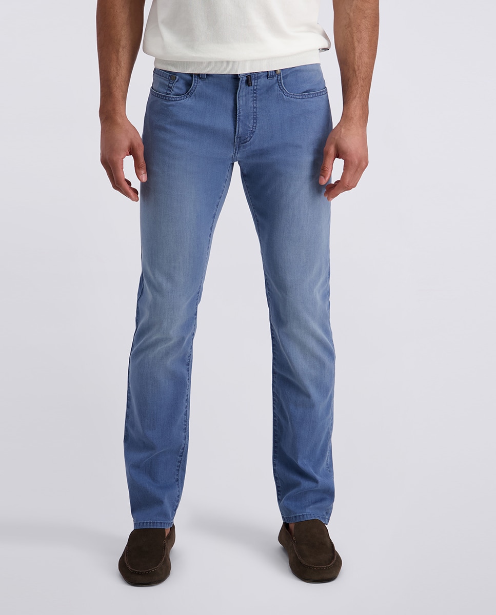 Ganga de 6,5 onças. Airtouch Lavado Tapered Fit - Azul-Claro Azul-claro-2